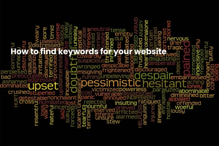 How to find keywords for your website – 2024