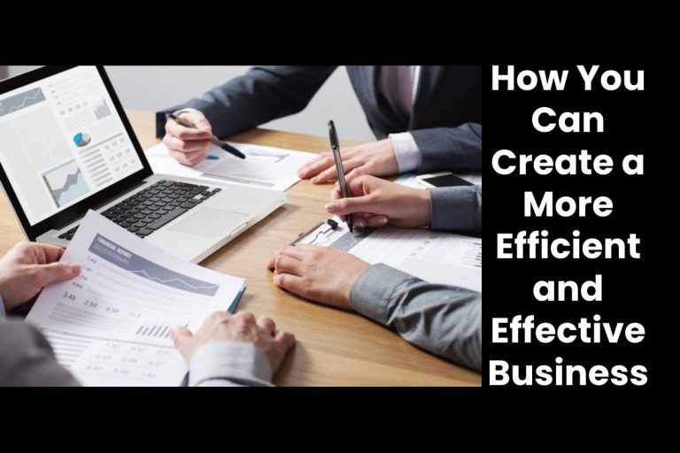 How You Can Create Efficient and Effective Business [2024]