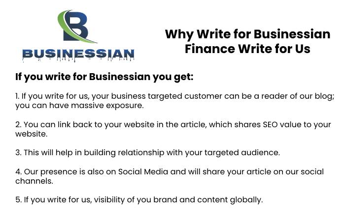 Why Write for Businessian – Finance Write for Us