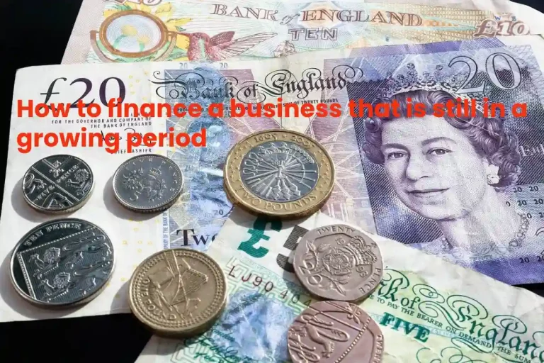 How to finance a business that is still in a growing period