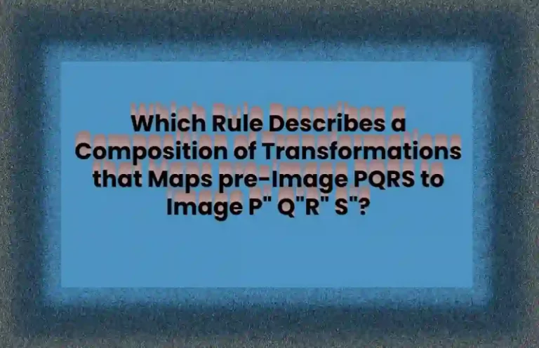 Which Rule Describes pre-Image PQRS to Image ‘P’‘Q’‘R’‘S’?