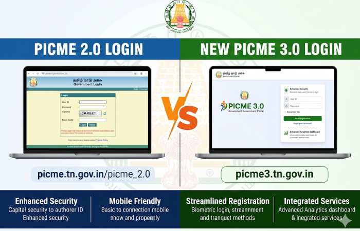 picme 2.0 login tn gov in vs. the new picme 3.0
