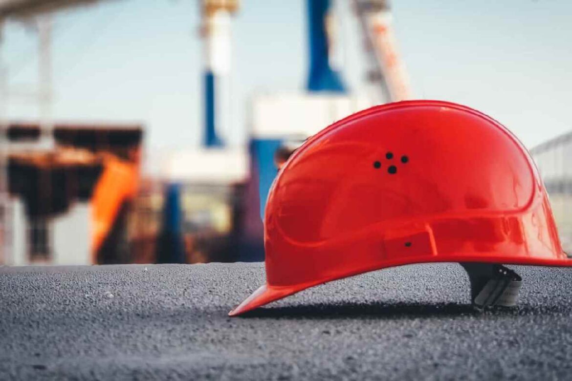 a construction hard hat