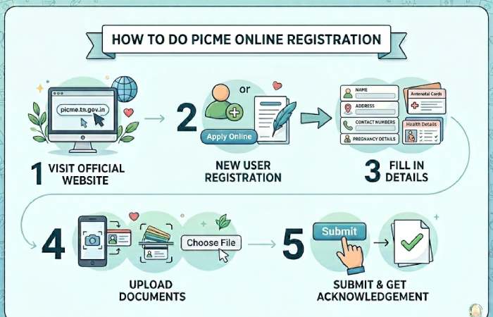 how to do picme online registration