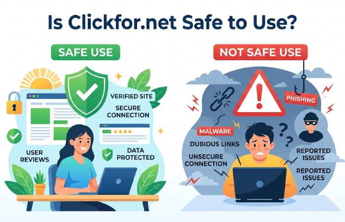 is clickfor net safe to use