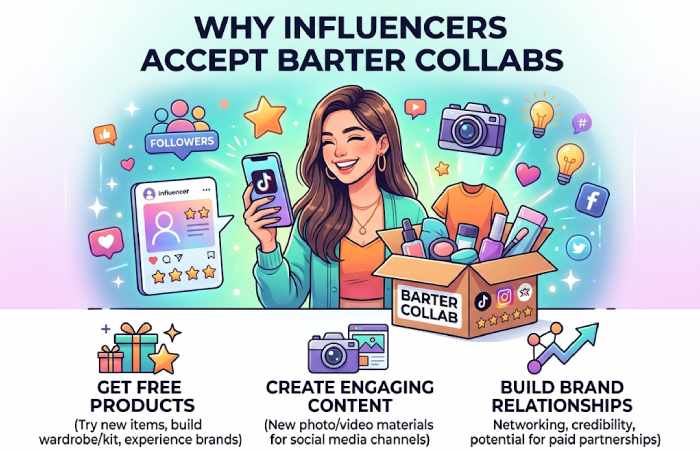 why influencers accept barter collaborations